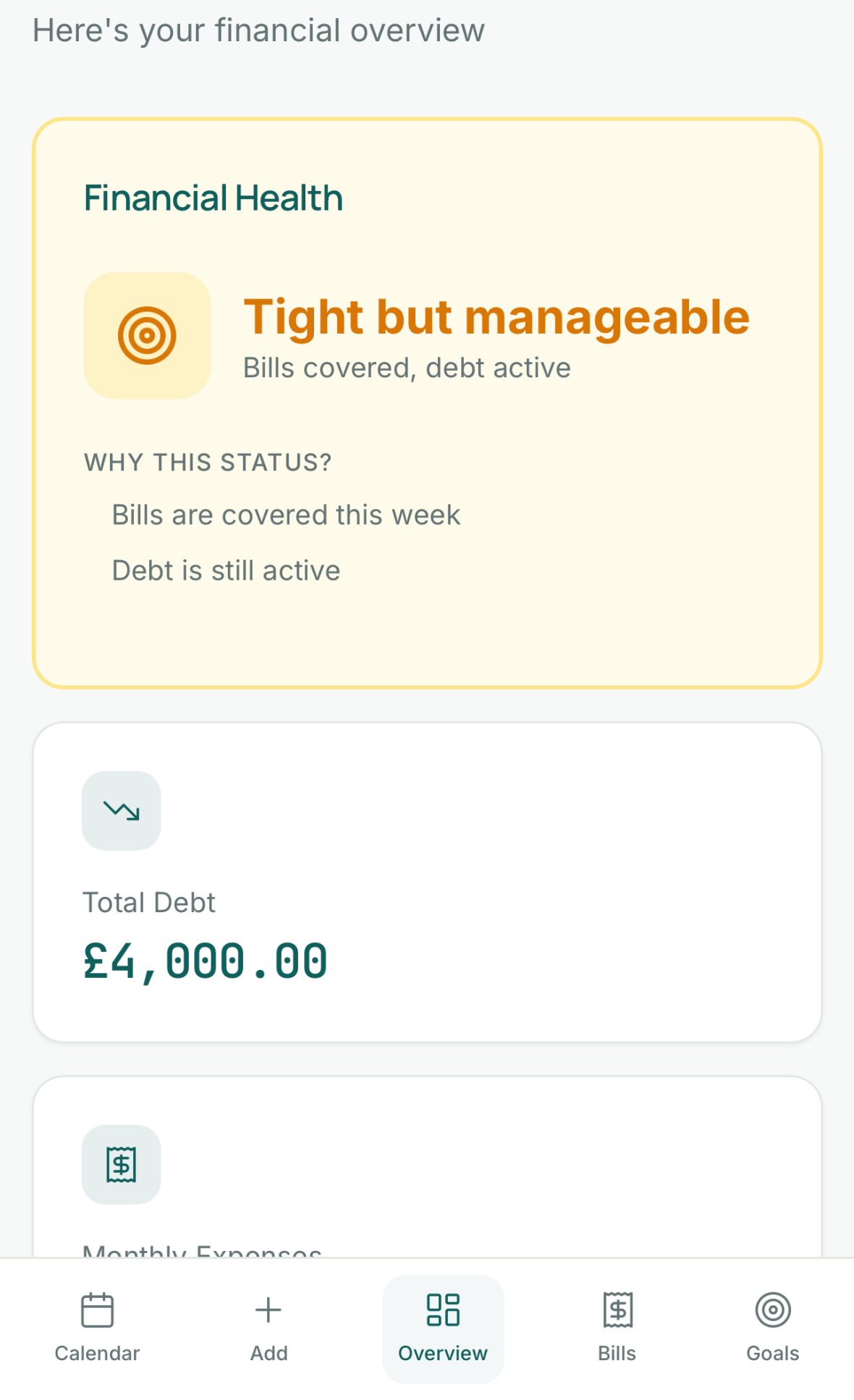 tight but manageable app preview